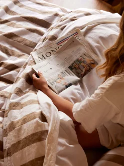 L&M Home Rue Cafe Linen & Cotton Duvet Cover Set Sale