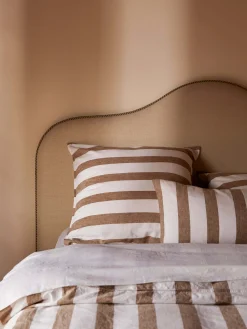 L&M Home Rue Cafe Linen & Cotton Lumbar Cushion Best Sale