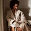 L&M Home Spa Oatmeal Waffle Bathrobe Clearance
