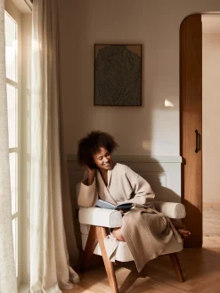 L&M Home Spa Oatmeal Waffle Bathrobe Clearance