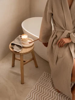 L&M Home Spa Oatmeal Waffle Bathrobe Clearance