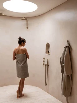 L&M Home Spa Oatmeal Waffle Bathrobe Clearance