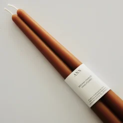 L&M Home Tapered Candle Pair - Caramel Fashion