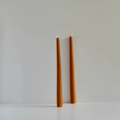 L&M Home Tapered Candle Pair - Caramel Fashion