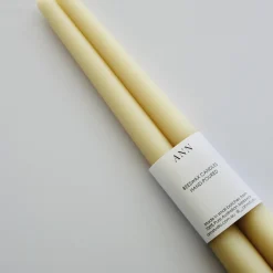 L&M Home Tapered Candle Pair - Natural Hot