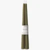 L&M Home Tapered Candle Pair - Olive Cheap