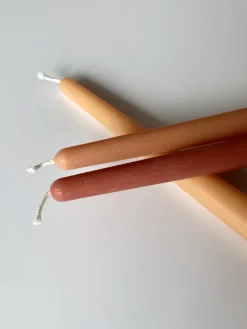 L&M Home Tapered Candle Trio - Clay Flash Sale