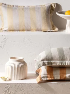 L&M Home Voyage Limone French Linen Mini Cushion Best