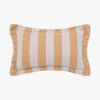 L&M Home Voyage Tangerine French Linen Mini Cushion Best Sale