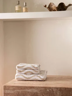 L&M Home Wave Natural Towels Flash Sale
